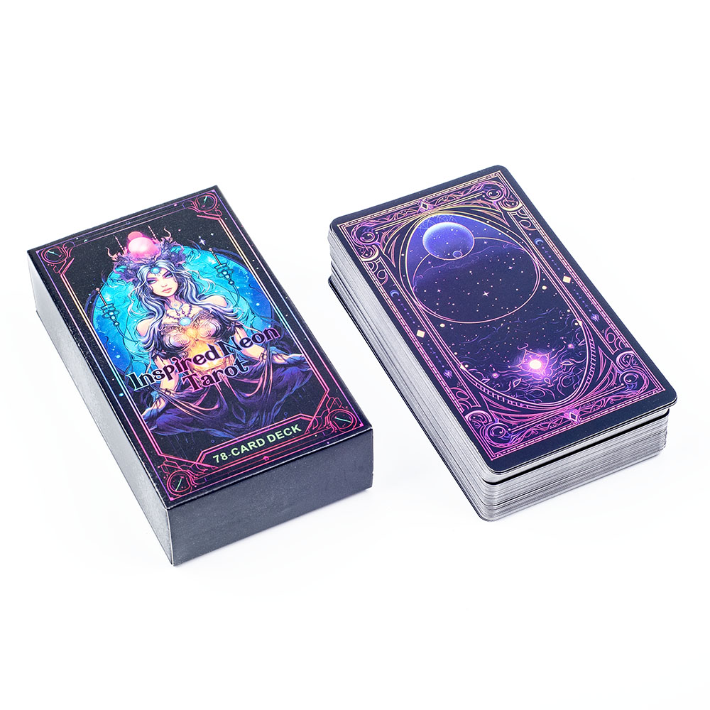 Tarot Deck With Guidebook - Mazzo di tarocchi ispirati al neon,