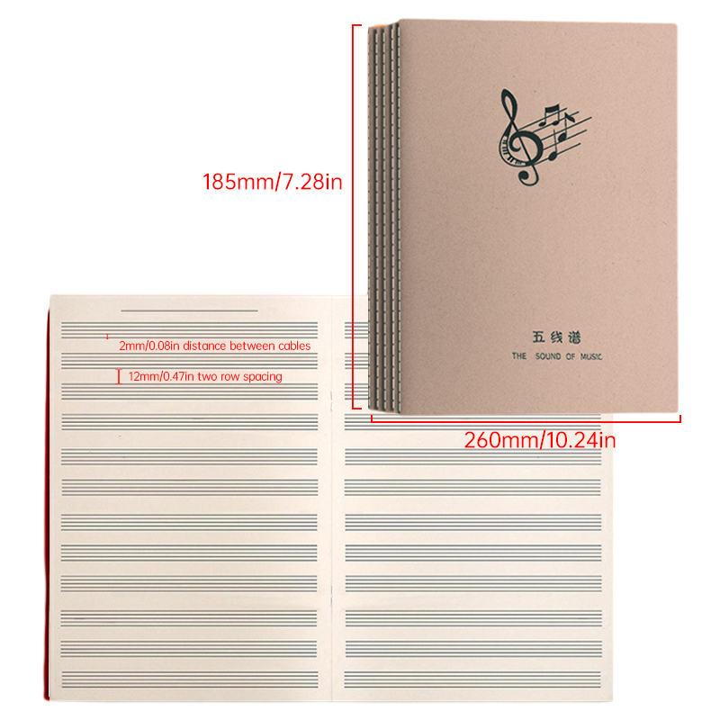 Quaderno per esercizi musicali - Blank Sheet Music Notebook recensione e prezzo