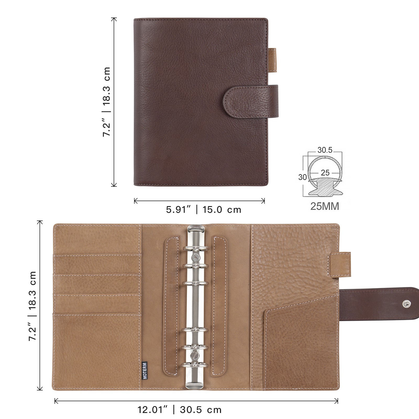 Moterm Franklin Covey Formato  - Vintage Leather Journal Notebook recensione e prezzo