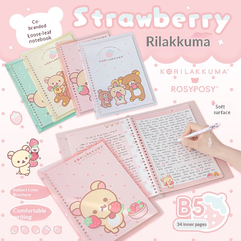Rosyposy Korilakkuma Strawberr - Blank Sheet Music Notebook recensione e prezzo