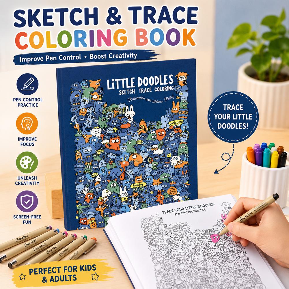Libro da colorare con schizzi, - Adult Coloring Book Stress Relief recensione e prezzo