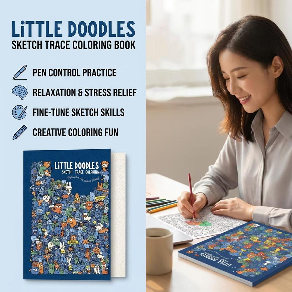 Libro da colorare con schizzi, - Adult Coloring Book Stress Relief recensione e prezzo